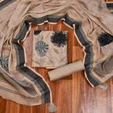 Mul Cotton Grey Unstitched Suit